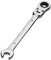 Vokenforu 10mm Flex-Head Ratchet Spanners, Chrome Vanadium Steel, Ratcheting Combination Wrench for Car & Bicycle Repair