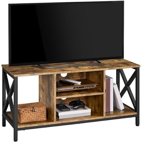 Yaheetech Mueble TV Salón hasta 45 Pulgadas Mesa TV para Televisor Mesa Television de Industrial Madera 106 x 40 x 50,5 CM Marrón