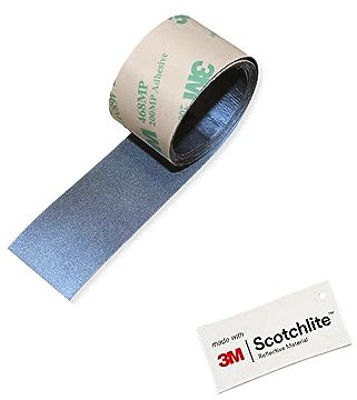 Salzmann Reflektorband - Zuschneidbares Warnklebeband - Hergestellt mit 3M Reflektierendem Material