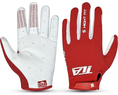 TLA Hark Motorradhandschuhe für Motocross, MTB, Enduro, Trial, BMX, Unisex für Herren, Damen und Jugendliche, Motorrad- und Fahrradbekleidung, elastisch, leicht, atmungsaktiv und verschleißfest