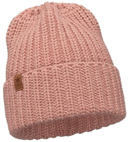 EliMeli ELIMELI Damen Mütze - Beanie Strickmütze für Winter und Herbst - Slouch Strick Beanie für Frauen - warme weiche Strickmütze - Cuffed Beanie Hats - Farbenauswahl (Mütze, Rosa)