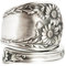 XRCXBLSC Stainless Steel Engraved Floral Ring Floral Rose Ring Vintage Knuckle Ring Vintage Spoon Rings for Women Flower Boho Floral Statement Jewelry Silver Vintage Boho Floral Thumb Jewelry(Q)