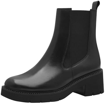 Tamaris Damen Klassische Ballerinas, Frauen Flats,TOUCHit-Fußbett,Slip-ons,klassisch elegant,Ballerinen,Pumps,Halbschuhe,Slipper,Black Leather,37 EU