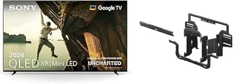 Sony BRAVIA 7 QLED (XR l Mini LED) 65 Pouces 4K HDR Google Smart TV (2024) + Support Mural TV BRAVIA
