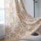 Sutuo Home Boho-Vorhänge für Schlafzimmer, Wohnzimmer, 244 cm lang, bedruckt, marokkanische Baumwolle, Leinen, Stangendurchzug, Landhaus, Boho-Stil, Quasten, Fensterdekoration, 1 Vorhang ca. 150 cm x