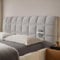 DOSYCOVUR Velours Kopfteilbezug Für Bett Waschbar Dick Gepolstert Dehnbar Für Einzelbett King Size Double Schutzhülle Für Kopfteil Staubdicht Moderne Polsterung,Grau,140cm