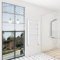 Sky bathroom | 1200x500mm White Straight Heated Towel Rail Radiator Ladder Warmer Radiator