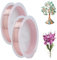 NICENEEDED 2 Rolls 25 Gauge 18ft 99.9% Half Round Copper Wire, 0.5mm Diameter Craft Copper Wire Spool Pure Copper Wire, Bendable Soft Copper Wire for Plants Jewelry Making