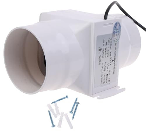 Leiser Luftzirkulationsventilator, 7,6 cm, 75 mm, verstellbarer Ventilator, energieeffizienter Ventilator für effiziente Belüftung