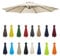 2m-3.5m Replacement Parasol Canopy, Umbrella Replacement Fabric, Garden Umbrella Replacement Cover, Outdoor Replacement Fabric, 6/8 Arms, replacement parasol fabric cover for Garden Umbrella(Beige,8ri