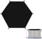 Filet de protection solaire pour trampoline - 6 8 10 12 14 pieds - Protection solaire - Bâche de protection solaire résistante aux UV - 6 bar, 6 pieds