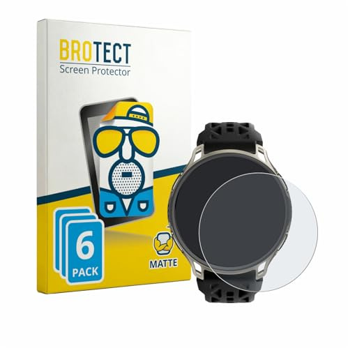 BROTECT Entspiegelungs-Schutzfolie für Amazfit Cheetah 2 Pro (6 Stück) Matte Displayschutz-Folie, Anti-Reflex, Anti-Fingerprint
