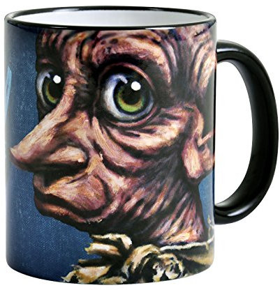 Elbenwald Harry Potter Cup Dobby Hero Round Print with Print Ceramic 320ml Blue
