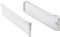 Amig - Juego de 2 Guías Correderas Metálicas Mod.30 con Ruedas y Lateral de Cajón Incluido para Cajones de Muebles, Cajoneras o Armarios - De Acero Acabado en Blanco - Medidas: 86 x 400 mm