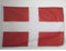 AZ FLAG - Drapeau Savoie Spécial Extérieur - 90x60 cm - Pavillon Nautique Savoyard En Maille Bloquée Avec Anneaux Plastiques Intégrés - 80g