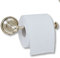 Loberon Toilettenpapierhalter Pax, Anbringung an der Wand, klassisches Design, eleganter Look, Badzubehör, Bad-Accessoire, Messing, antiksilber