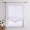 Yujiao Mao Voile Stickerei Bändchenrollo mit Tunnelzug Raffrollos 1er-Pack, Grau,B/H 140/140cm