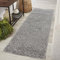 Serdim Rugs Moderner Shaggy Modern Shaggy Teppich, hoher Flor Flor lang Läufer, Soft Touch, Teppich Uni Grau; Größe: 60 x 220 cm