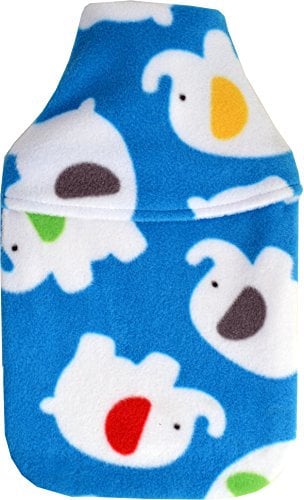 Vagabond Bags 2 Litre Elephant Hot Water Bottle and Cover, Blue