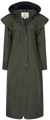 LightHouse Outback Women's Full-Length Waterproof Raincoat - Lightweight, Durable, Stylish - Perfect for Outdoor Adventures - Fern - 20