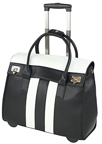 Olivia Lauren Damen Businesstrolley 2 Rollen Buzz Black/White