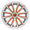 Universale Radkappen Radzierblenden Radblenden 16 Zoll Silver/Orange