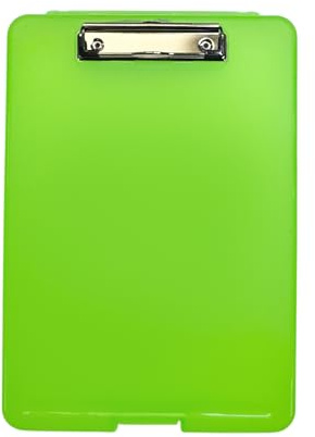 Janrax A4 Green Clipboard Box File - Storage Filing Case