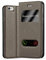 cadorabo Coque pour Apple iPhone 6 / iPhone 6S en Marron Pierre - Housse Protection avec Stand Horizontal et Deux Fenêtres - Portefeuille Etui Poche Folio Case Cover