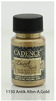 PINTURA METALIZADA PARA TELA DORA TEXTIL ORO ANTIGUO 50ML