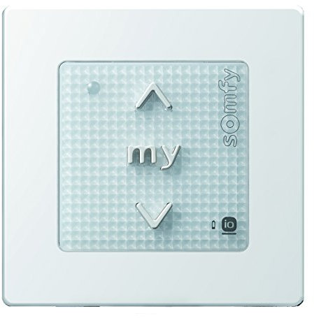 SMOOVE Origin IO PURE somfy® Smart Home émetteur mural avec cadre Pure.