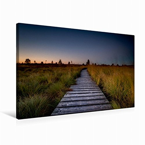 Premium Textil-Leinwand 75 x 50 cm Quer-Format Die markanten Stege des Hohen Venns | Wandbild, HD-Bild auf Keilrahmen, Fertigbild auf hochwertigem Vlies, Leinwanddruck von Markus van Hauten