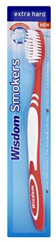 5x Wisdom Smokers Extra Hard Brush Toothbrush (Previously Addis) by Wisdom
