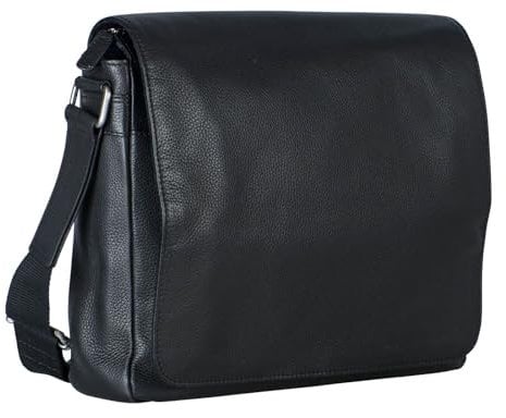 Leonhard Heyden Berlin Messenger Bag M Black