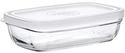 Duralex – plato para mantequilla con tapa de cristal 15 cm único claro cristal