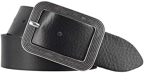 Bernd Götz Damen Leder Gürtel 40 mm schwarz Nappaleder kürzbar Damengürtel (105 cm)