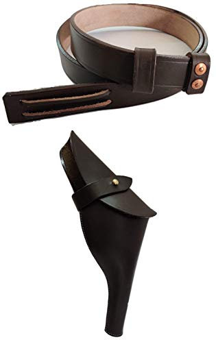 WARCRAFT EXPORTS Funda de Cuero Webley Revolver británica .455 - Marrón Oscuro y Obtenga un boleto de Rifle de Cuero SMLE de British Lee Enfield SMLE gratis