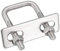 sourcing map Vierkant U-Bolzen Bügelbolzen Bügelschrauben 1(25mm) Innenbreite 50mm Länge M6 304 Edelstahl mit Muttern Rahmen