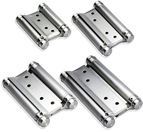 Stahlia Scharniere Edelstahl Pendeltürscharnier (1 Paar) Türscharniere 150mm Scharniere Gartentür Gartentor Scharnier Türband für Saloontür