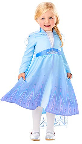 Rubie's Generique - 3002842-3 - ELSA Frozen 2-Kostüm für Mädchen Lizenz-Kostüm blau-lila 84/98 (2-3 Jahre)
