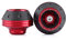 KIMISS CNC Alluminio Forcella Anteriore Ruota Telaio Sliders Moto Protezione anticaduta Scooter Ciclomotore(rosso)