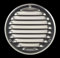 Steinberg14 Grille d'Aération Ronde 100mm - Aluminium avec Maille de Protection - Grilles de Ventilation - Registre d'évacuation d'air