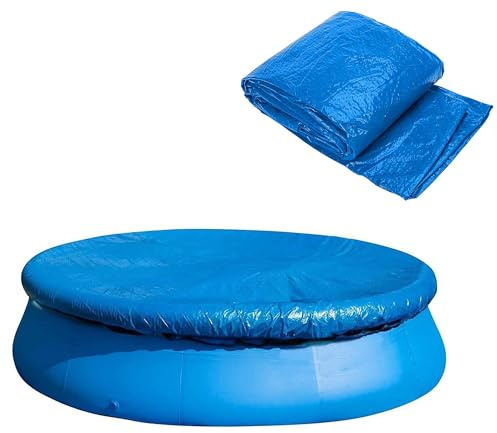DECOHS 6ft Dust Pool Cover Protector-Solar Cover for Round Frame Pools-Pool Cover for Round Inflatable-Pool Cover Protector Heat Retaining Blanket (6FT)