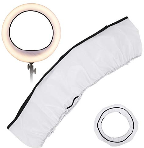Ring Light Softbox Diffusor Low Loss, Live-Make (14inch Ring Diffuser White)