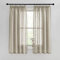 PONY DANCE Vorhänge Kurz Halbtransparente Gardinen mit Kräuselband Vorhang Taupe Gardinen Leinenoptik Landhausstil Gardinen für Schienensystem, 2er Set H 160 x B 140 cm