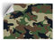 1 x A4 Vinyl Sticker - Green Camouflage Army Pattern Art Print Decal - Sticky Back Sticker Sheet #13105