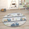 Paco Home Kinderteppich Teppich Kinderzimmer Spielmatte Straßenteppich Spielteppich, Grösse:80 cm Rund, Farbe:Bunt