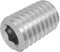 SECCARO Gewindestift mit Kegelkuppe M6 x 10 mm, Edelstahl V2A VA A2, DIN 913 / ISO 4026, Innensechskant, 20 Stück