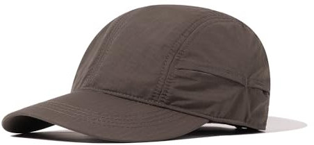 Clape UPF50+ Basecap Quick Dry Baseball Cap Outdoor Mesh Kappe Unstructured Hats Sonnenschutz Baseball Kappe Adjustable Running Cap Plain Sun Cap,Brown