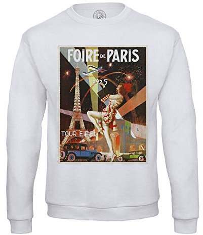 Fabulous Sweatshirt für Männer Art Deco Pariser Messe Antikes Poster Vintage 1925