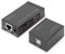 DIGITUS 4 Ports USB Netzwerk Hub & Extender - USB 2.0-50m Reichweite - CAT 5/5e/6 Netzwerkkabel - Sender & Empfänger - Plug & Play - schwarz